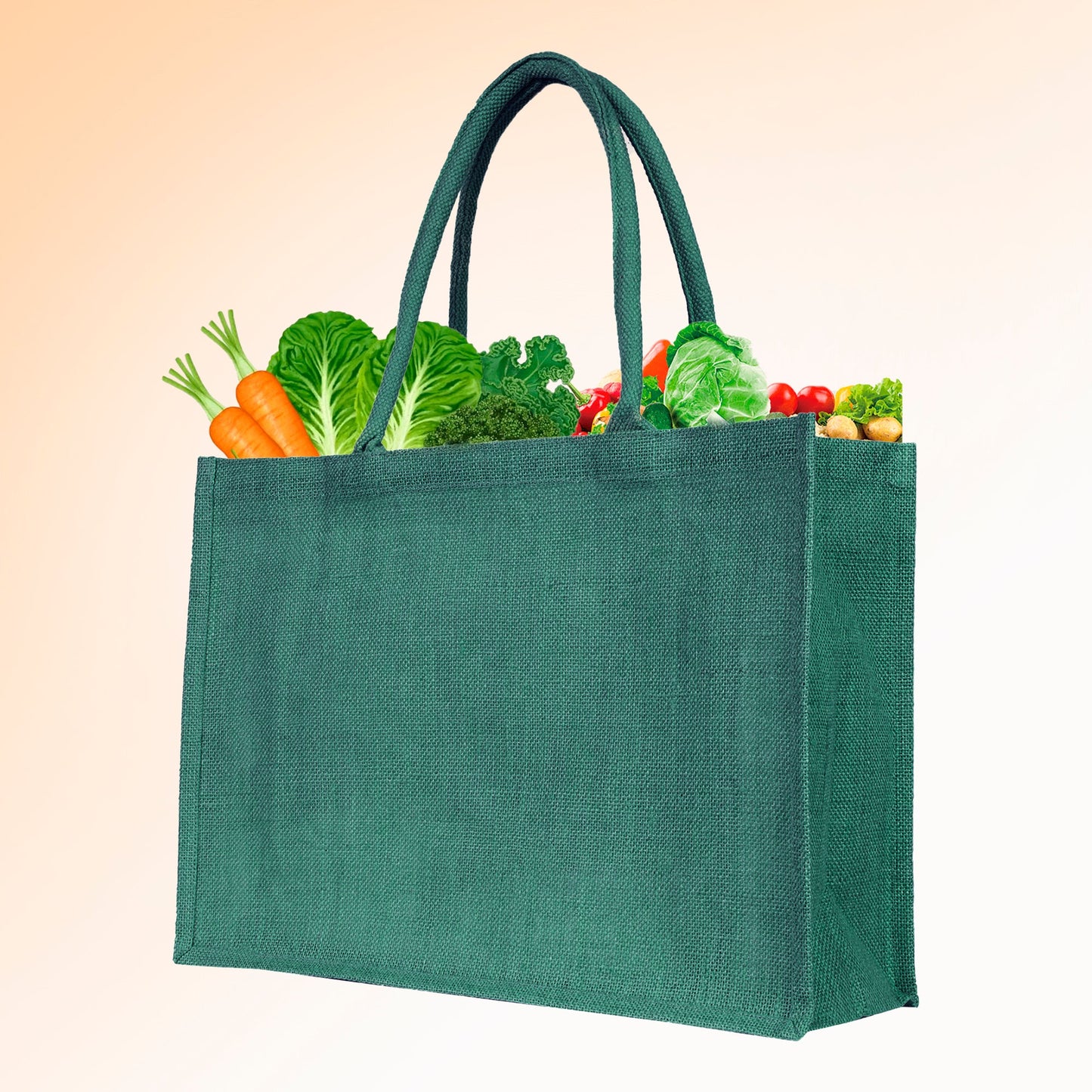 Jute Tote Bags – Ideal for Christmas Gifts, Weddings & Shopping – Deep Red, Pink, Green & Orange (Set of 4)