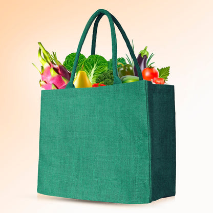 Jute Shopping Bags for Wholesale – Coloured Burlap Totes for Gifting, Promotions & Daily Use (Set of 4)