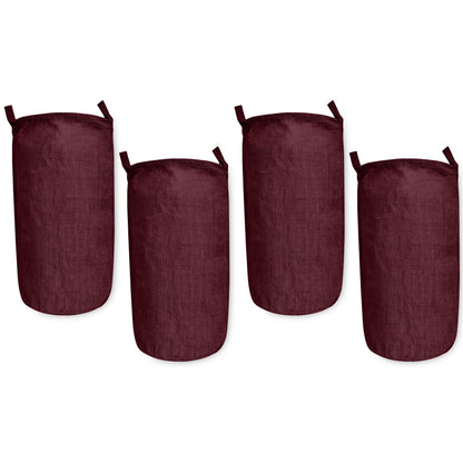 Coloured Jute Storage Baskets – Durable Foldable Hampers for Clothes, Toys & Home Organization | Eco-Friendly Burlap Bins (Packs of 4)