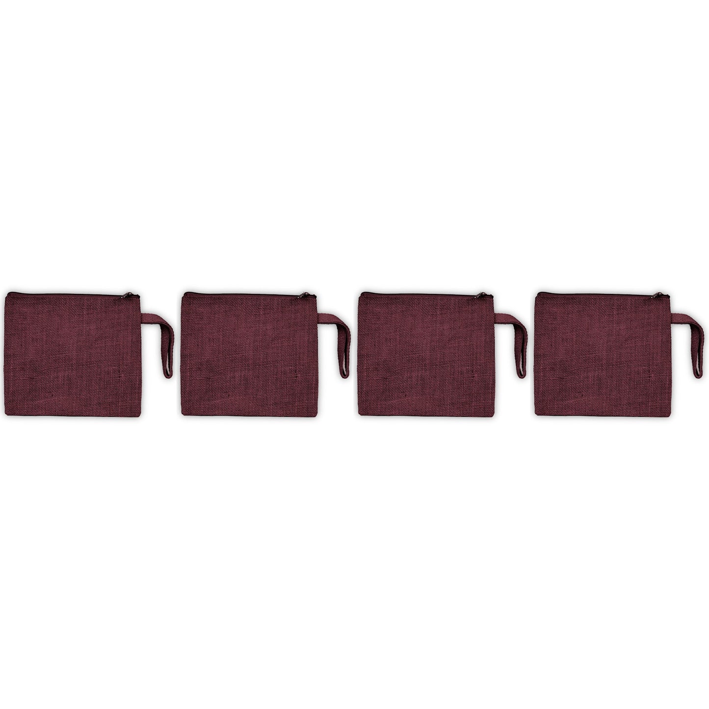 Wholesale Reusable Burlap Tote Bags – Jute Gift, Grocery, Beach & Wedding Party Bags (Set of 4)