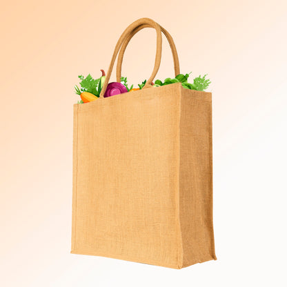 Eco-Friendly Jute Bags – Reusable Burlap Totes for Beach, Grocery, Gifts, Party Favors & Everyday Use (Packs of 12)