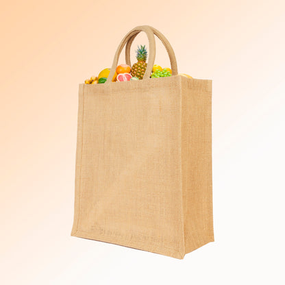 Wholesale Jute Tote Bags, Burlap Gift, DIY, Beach, Wedding Use, Market Promotional Shopping Bags (Set of 8)