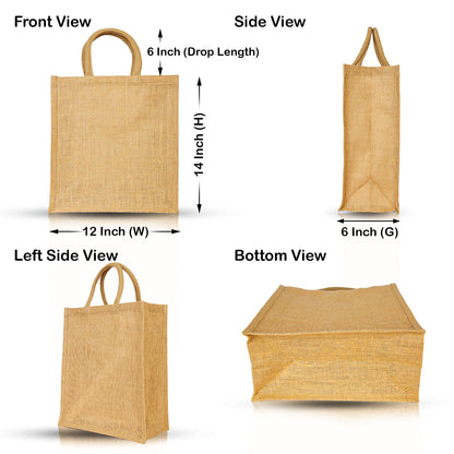 Wholesale Jute Tote Bags, Burlap Gift, DIY, Beach, Wedding Use, Market Promotional Shopping Bags (Set of 8)