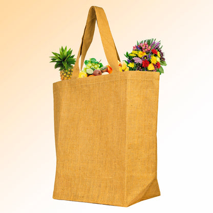 Reusable Jute Tote Bags –Wholesale Eco-Friendly Burlap Bags for Groceries, Gifts,Weddings (Packs of 12)