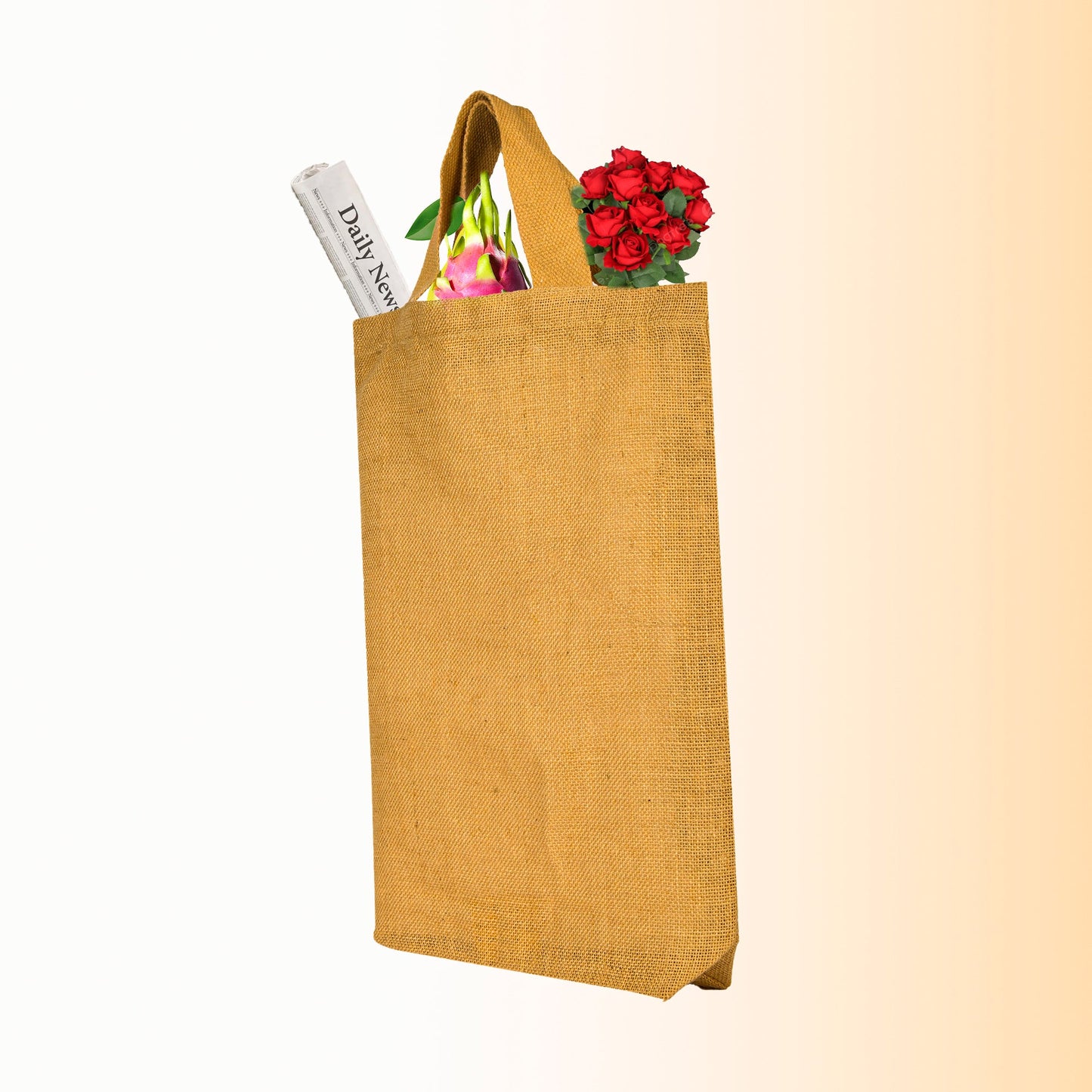 Jute Tote Bags – Reusable Burlap Wholesale Gift Bags, Bridesmaids, Weddings & Grocery Shopping (Packs of 12)