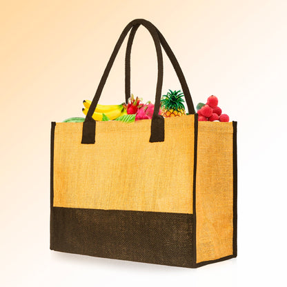 Wholesale Burlap Tote Bags with Tube Handles – Reusable Jute Gift Bags, Weddings & Shopping (Packs of 8)