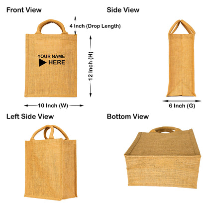 Wholesale Jute Burlap Tote Bags – Reusable & Durable Eco-Friendly Totes for Shopping, Weddings, Gifts (Packs of 12)