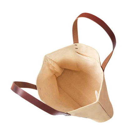 Wholesale Eco Friendly Floral Embroidered Canvas Tote with Leather