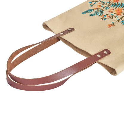 Embroidered Canvas Shoulder Tote Bag for Women For Travel, Gifting, New Year, Christmas, Many More