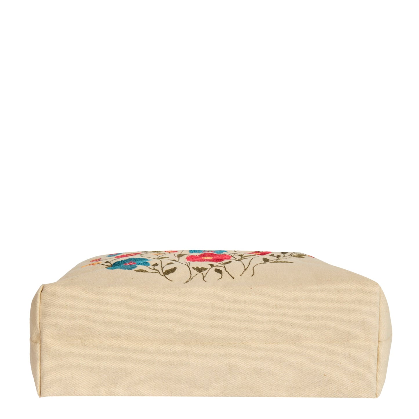 Wholesale Multi-Purpose Floral Embroidered Tote bag with Leather