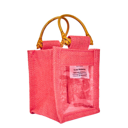 Burlap Gift Bags  – Natural Jute Pouches for Wedding, Christmas, New Year, Parties, Birthday Gifts (Packs of 7)