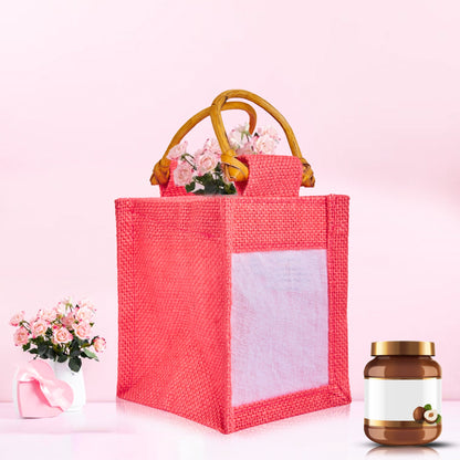 Colored Burlap Gift Bags Jute Pouches, Perfect for Christmas, New Year, Thanks Giving (7-Pack )