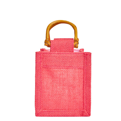 Colored Burlap Gift Bags Jute Pouches, Perfect for Christmas, New Year, Thanks Giving (7-Pack )