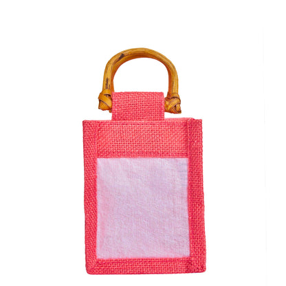 Colored Burlap Gift Bags Jute Pouches, Perfect for Christmas, New Year, Thanks Giving (7-Pack )