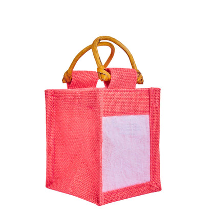 Colored Burlap Gift Bags Jute Pouches, Perfect for Christmas, New Year, Thanks Giving (7-Pack )