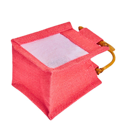 Colored Burlap Gift Bags Jute Pouches, Perfect for Christmas, New Year, Thanks Giving (7-Pack )