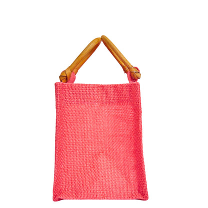 Coloured Jute Gift Bags with Organza Burlap Pouches for Wedding Favors, Party  & Gift (Packs of 7 )