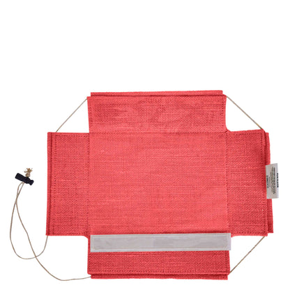 Coloured Juco Gift Boxes with Drawstring & PVC Window –Reusable Baskets for Gifting, Jewellery, Storage & Décor ( Packs of 7 )