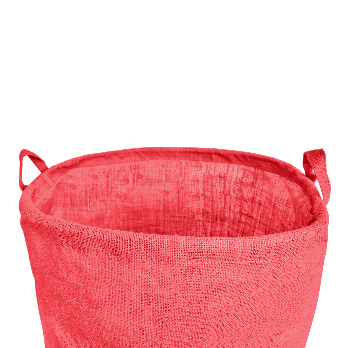 Jute Burlap Coloured Storage Basket – Small Clothes Ladundry, Socks, Books & Many more (Set of 4)