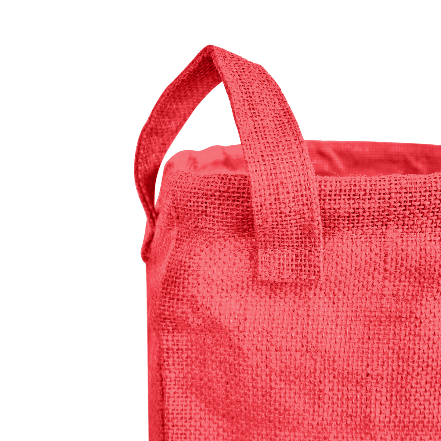 Jute Burlap Coloured Storage Basket – Small Clothes Ladundry, Socks, Books & Many more (Set of 4)