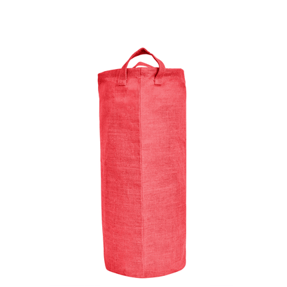 Coloured Foldable Jute Laundary Storage Bins –Burlap Hampers with Handles for Clothes, Toys, Laundry & Nursery Organization (Packs of 4)