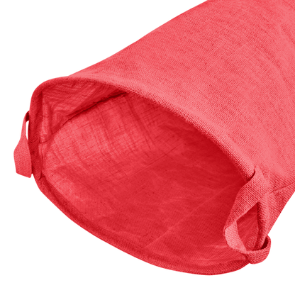 Coloured Foldable Jute Laundary Storage Bins –Burlap Hampers with Handles for Clothes, Toys, Laundry & Nursery Organization (Packs of 4)