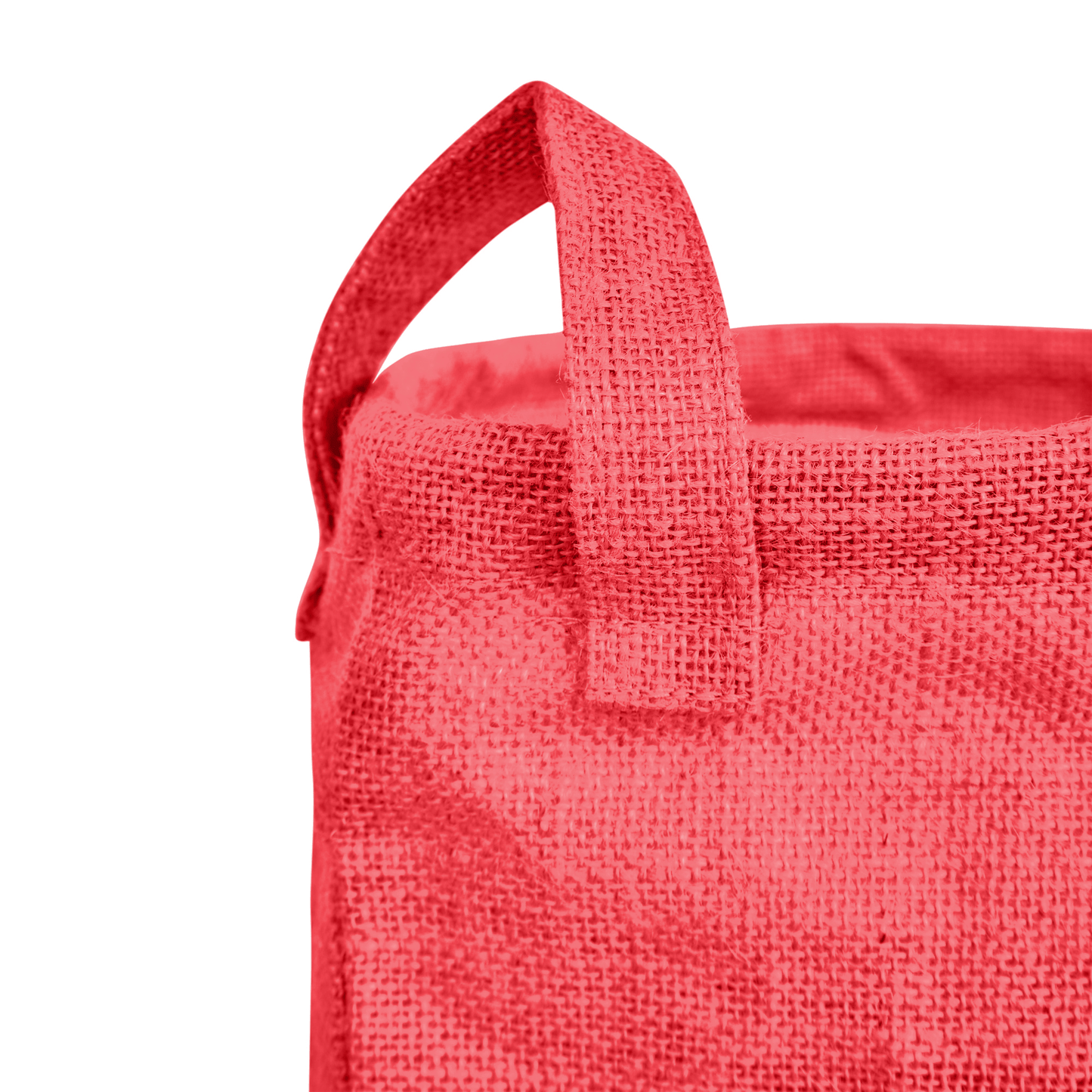 Coloured Foldable Jute Laundary Storage Bins –Burlap Hampers with Handles for Clothes, Toys, Laundry & Nursery Organization (Packs of 4)