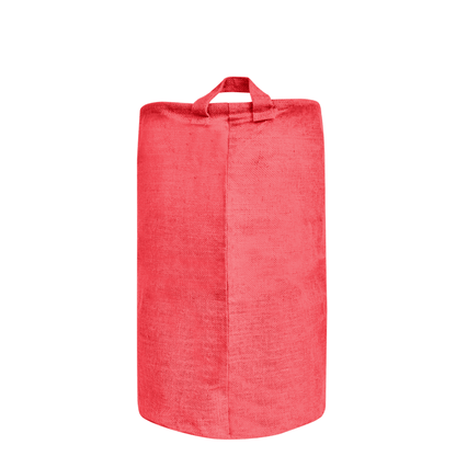 Jute Storage Bags –Laundry Baskets with Handles, Storage Baskets for Living Room, Bedroom, Nursery & Home Organization (Set of 4)