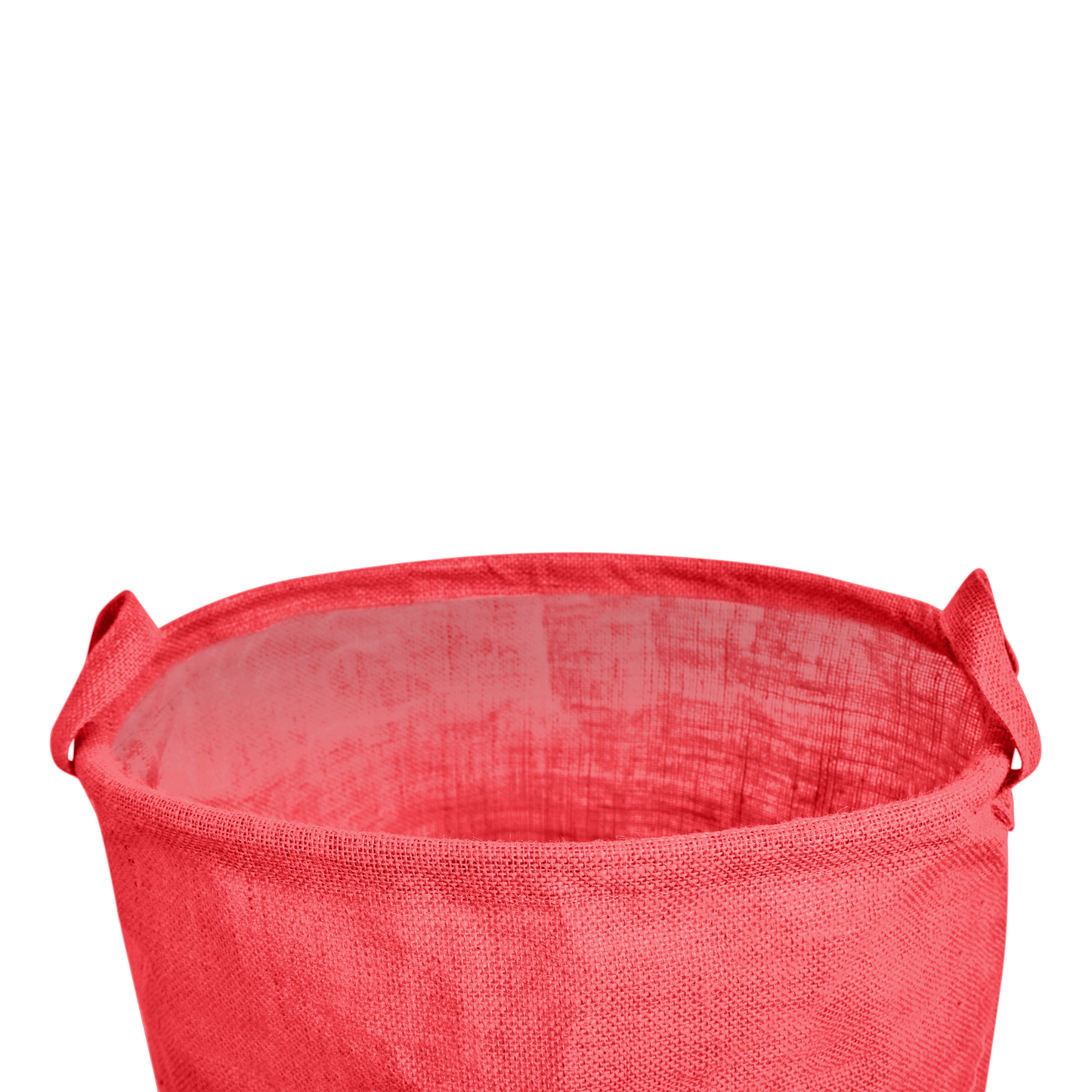 Jute Storage Bags –Laundry Baskets with Handles, Storage Baskets for Living Room, Bedroom, Nursery & Home Organization (Set of 4)