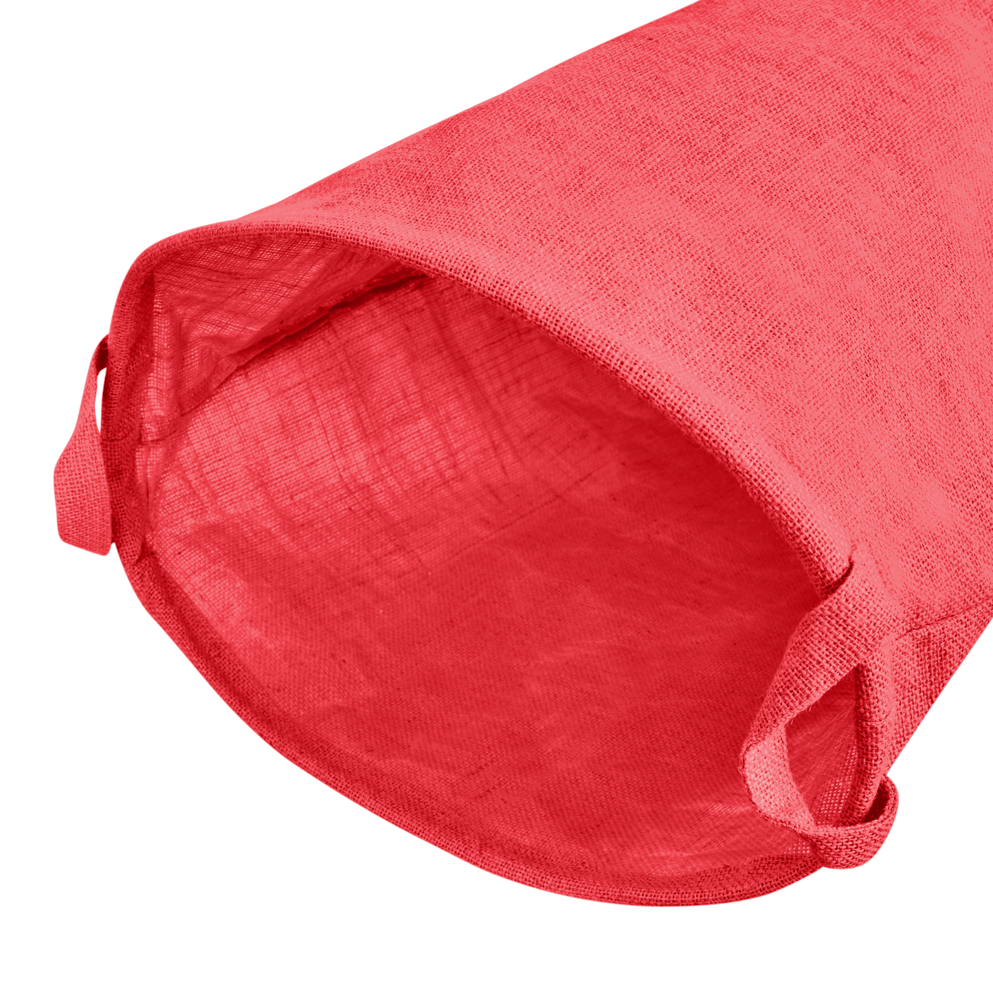 Jute Storage Bags –Laundry Baskets with Handles, Storage Baskets for Living Room, Bedroom, Nursery & Home Organization (Set of 4)