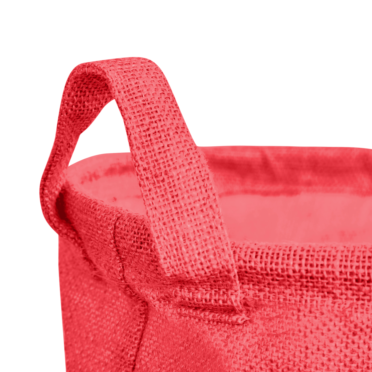 Jute Storage Bags – Laundry Storage Basket with Handles for Living Room, Bedroom – Clothes & Household Storage (Packs of 4)