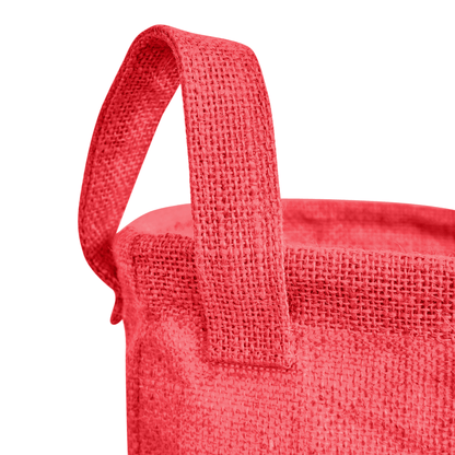 Jute Storage Bins – Set of 4 Foldable Baskets – Laundry Basket Decorative Woven Storage Basket with Handles for Living Room, Bedroom