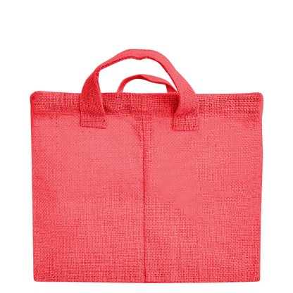 Coloured Collapsible Jute Baskets – Laundry Basket  Storage with Handles for Living Room, Bedroom – Small Clothes & Toys (Set of 4)