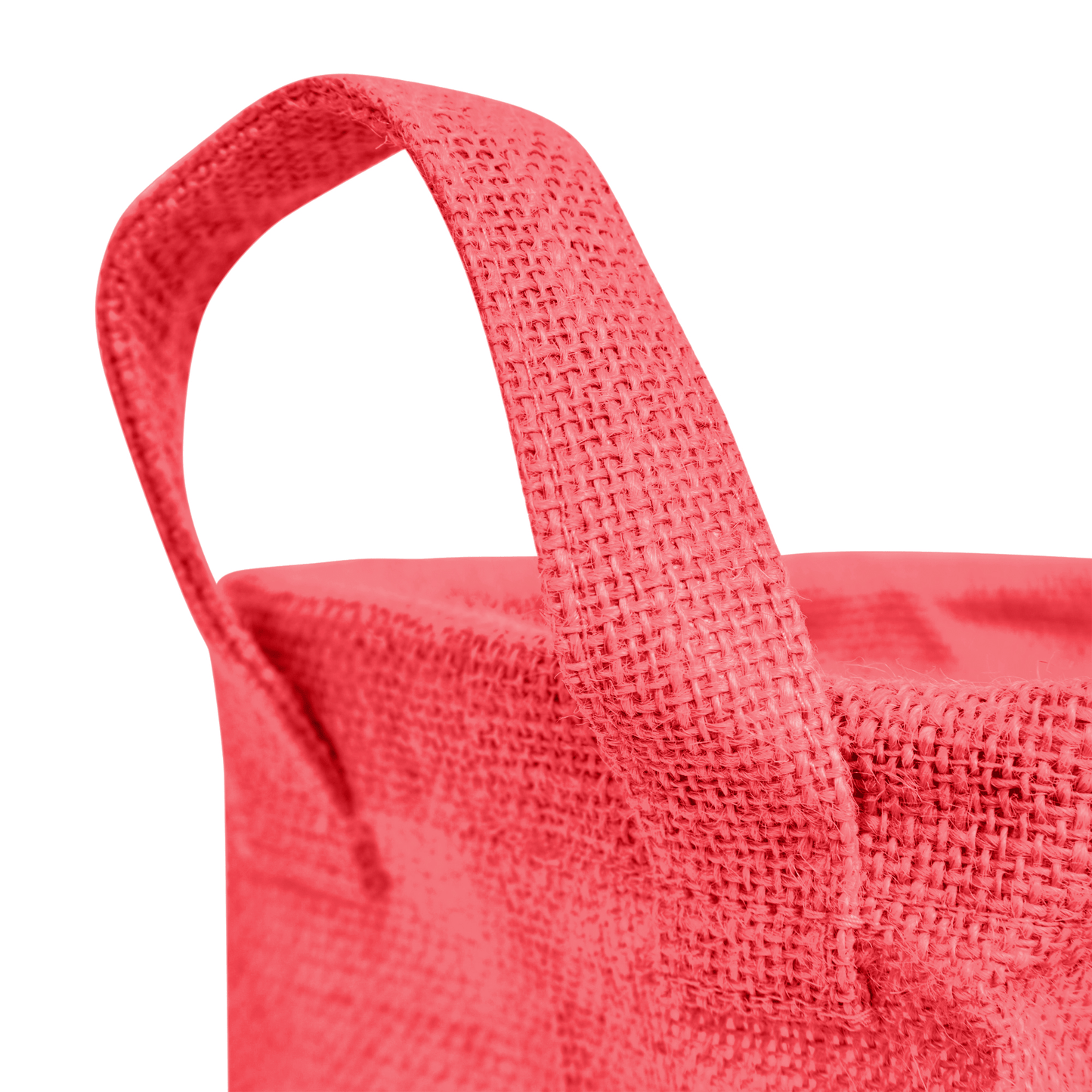 Jute Storage Baskets – Rectangular Organizer Bins with Handles for Living Room, Bedroom – Ideal for Storing Toys, Books, and Small Items (Packs of 4)