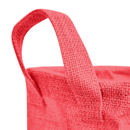 Jute Storage Baskets – Rectangular Organizer Bins with Handles for Living Room, Bedroom – Ideal for Storing Toys, Books, and Small Items (Packs of 4)