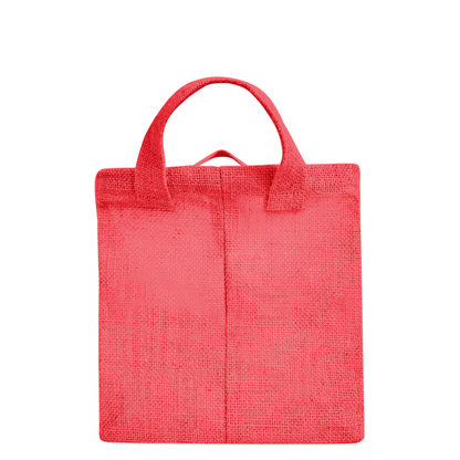 Coloured Jute Organizer Baskets – Storage Basket with Handles for Living Room, Bedroom – Rectangular Bins for Toys, Books & Small Items (Packs of 4)