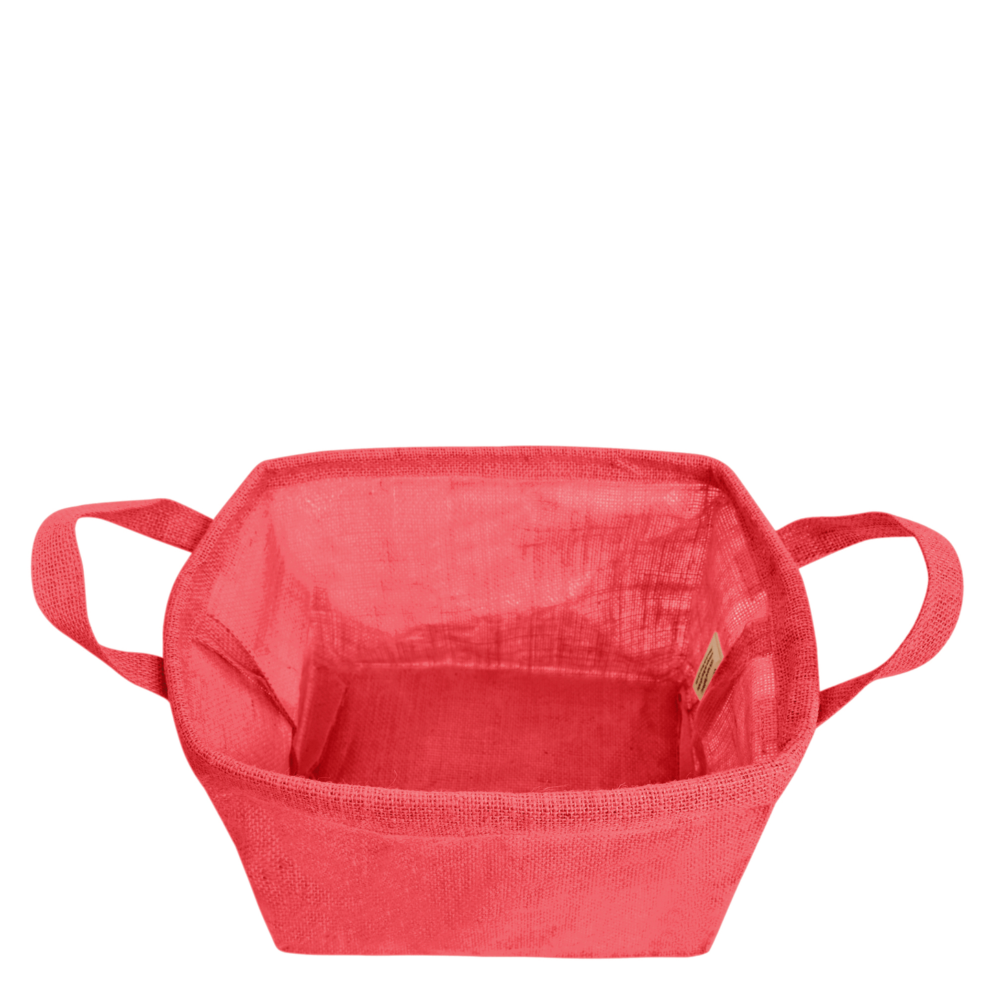 Coloured Jute Organizer Baskets – Storage Basket with Handles for Living Room, Bedroom – Rectangular Bins for Toys, Books & Small Items (Packs of 4)