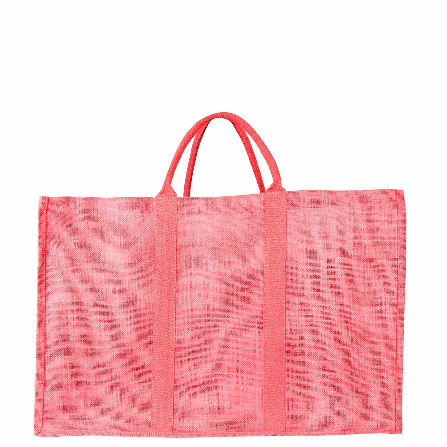 Jute Shopping Bags – Red, Pink, Green & Orange – Reusable Burlap Totes for Gifting, Promotions & Everyday Use (Packs of 4)