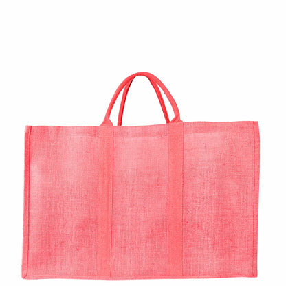 Jute Shopping Bags – Red, Pink, Green & Orange – Reusable Burlap Totes for Gifting, Promotions & Everyday Use (Packs of 4)