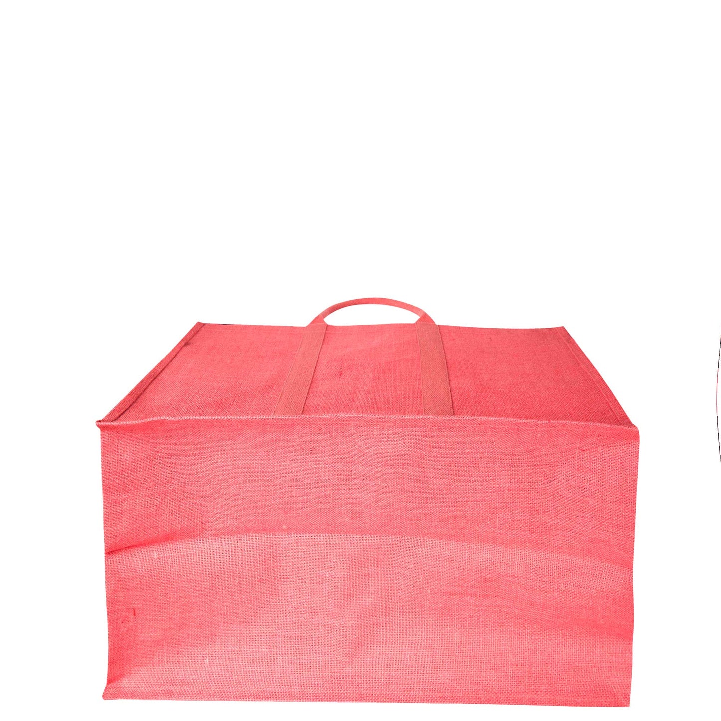 Jute Shopping Bags – Red, Pink, Green & Orange – Reusable Burlap Totes for Gifting, Promotions & Everyday Use (Packs of 4)