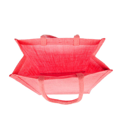 Burlap Jute Tote Shoulder Bags – Ideal for Travel, Weddings, Shopping & Promotional (Packs of 4)