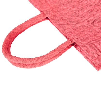 Burlap Jute Tote Shoulder Bags – Ideal for Travel, Weddings, Shopping & Promotional (Packs of 4)