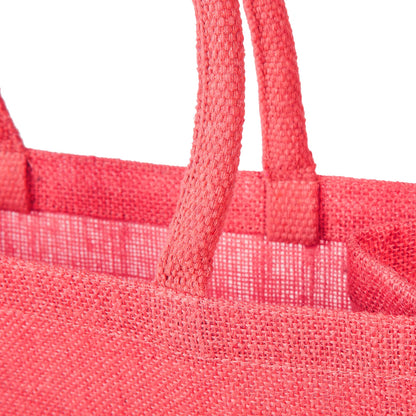 Burlap Jute Tote Shoulder Bags – Ideal for Travel, Weddings, Shopping & Promotional (Packs of 4)