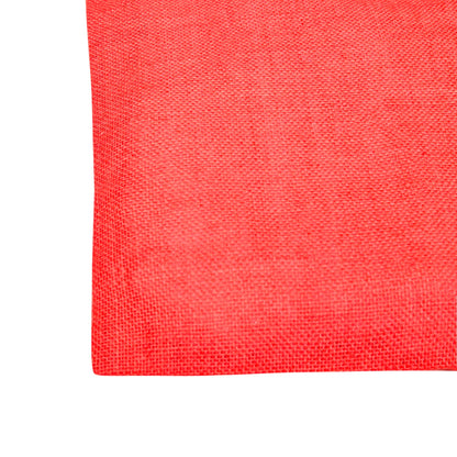 Jute Burlap Bags – Red, Pink, Green & Orange – Reusable for Gifts, Beach, Weddings & Shopping (Set of 4)