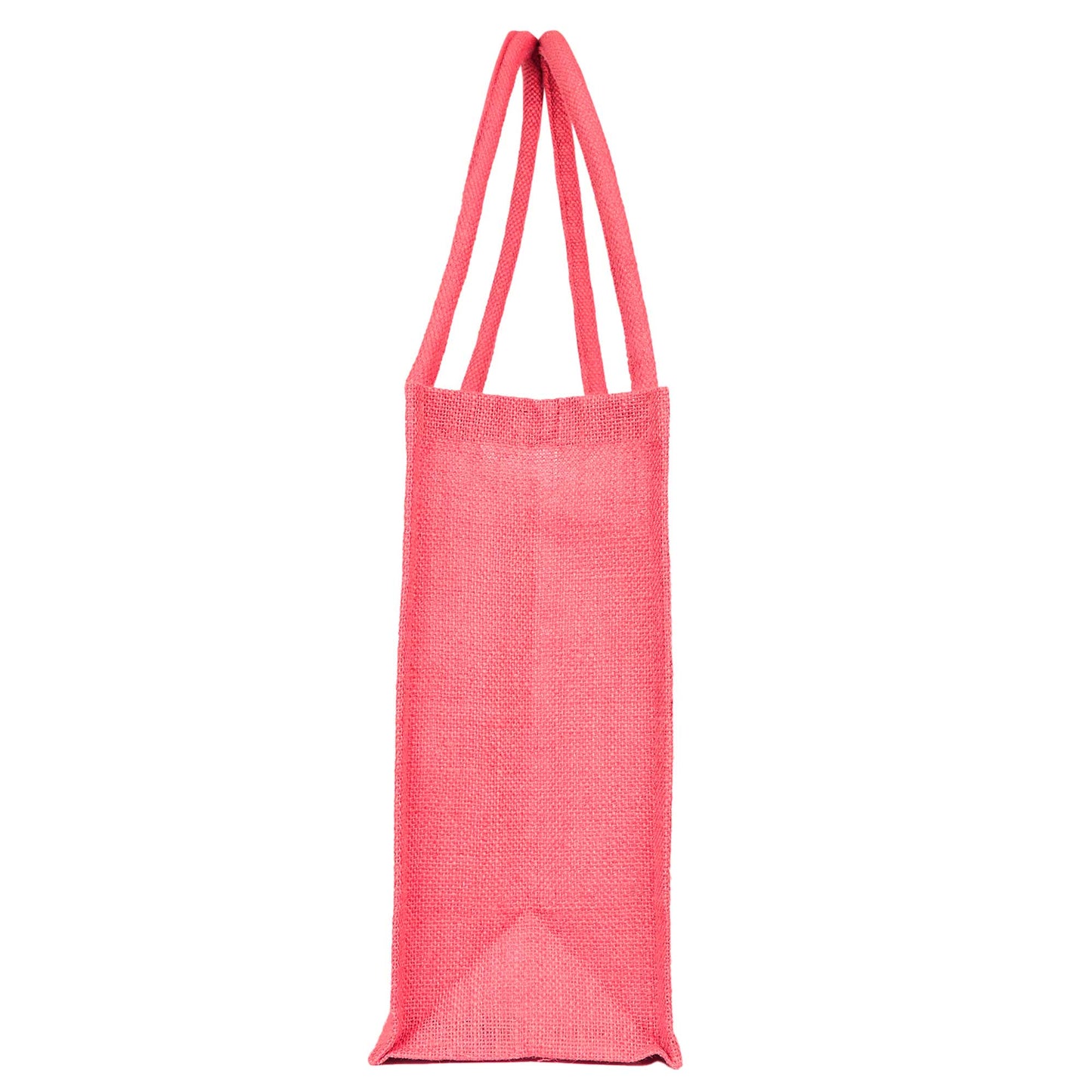 Burlap Jute Tote Bags – Vibrant Red, Pink, Green & Orange, Available for Wholesale, Travel & Weddings (Set of 4)