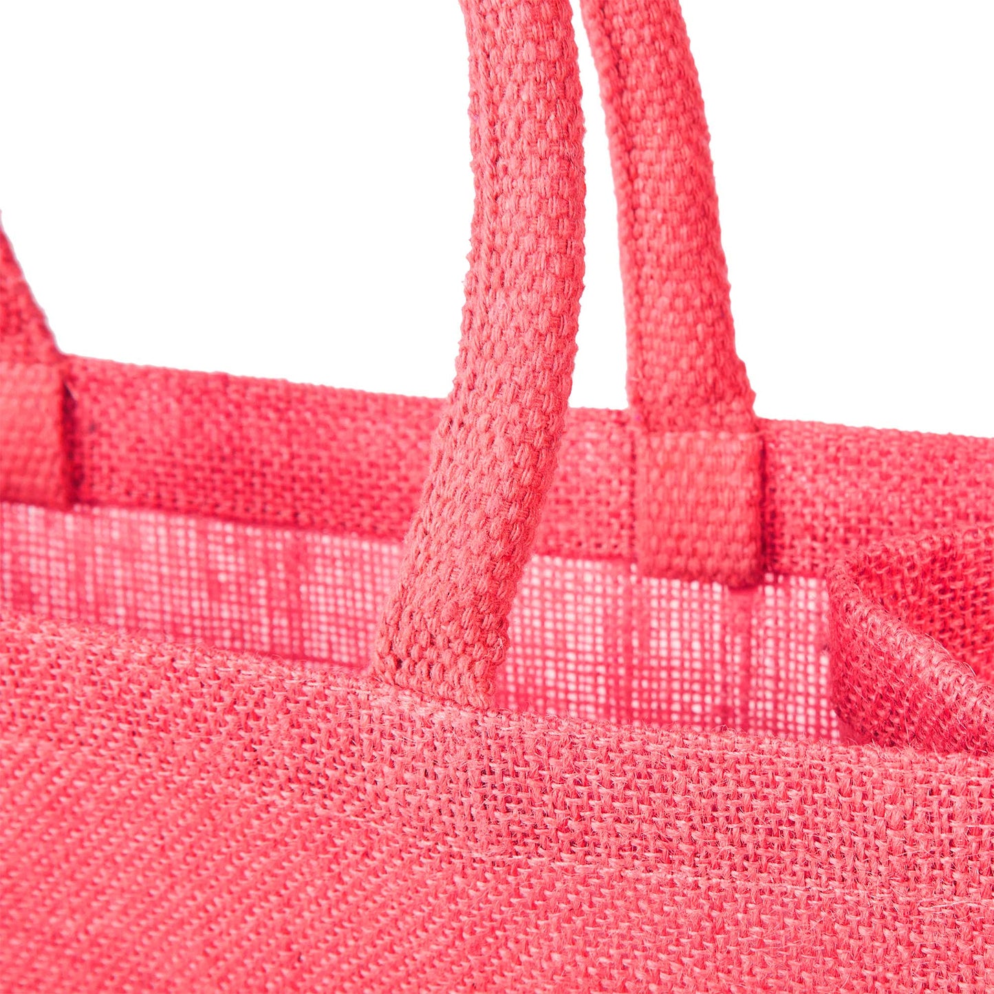 Jute Burlap Wholesale Shopping Bags in Red, Pink, Green & Orange – Perfect for Thanksgiving, Weddings, Travel & more (Set of 4)