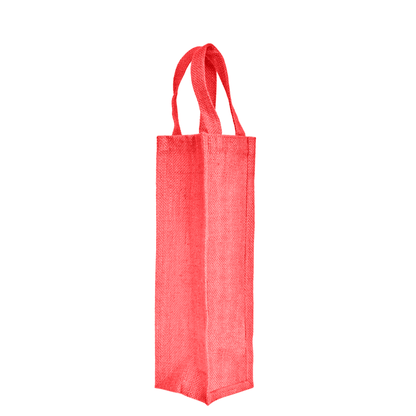Coloured Jute Wine Gift Bags – Wholesale Reusable Bottle Bags with Handles for Weddings & Events (Pack of 6)