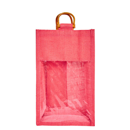 Jute Wine Gift Bags – Reusable 2-Bottle Colored Tote Bags – Weddings, Birthdays, Christmas, &  Special Occasions (Packs of 6)