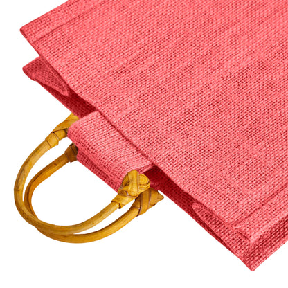 Coloured Jute Wine Burlap Gift Bags – Reusable 2-Bottle Totes, Gifting, Weddings, Parties & Holidays (Packs of 6)