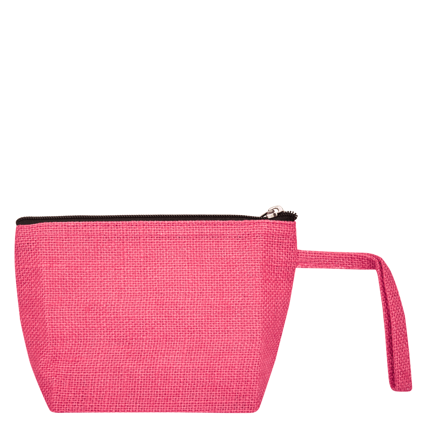 Colourful Jute Cosmetic Bags – Flat-Bottom Zippered Pouches for Makeup & Toiletries (Packs of 6)